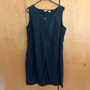 J. Jill Black Linen Dress